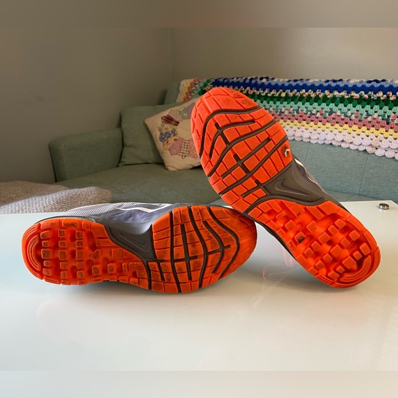 Nike Max Dynasty 2 Men’s Size 14 Custom Light Up Gray Orange - Picture 5 of 8